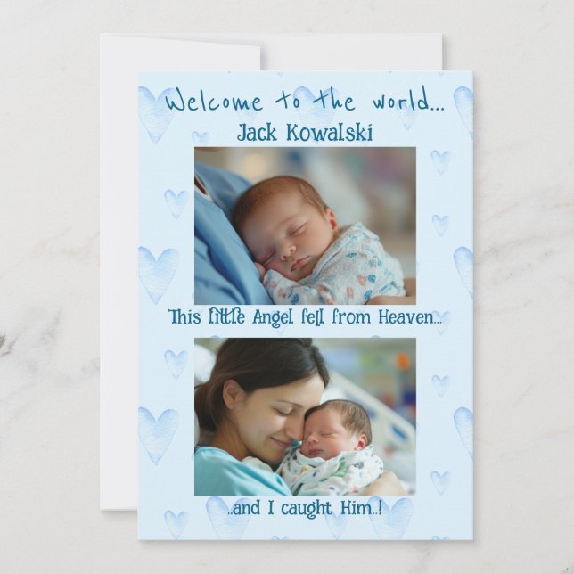 Anúncio Menino Recém-Nascido (Frente)