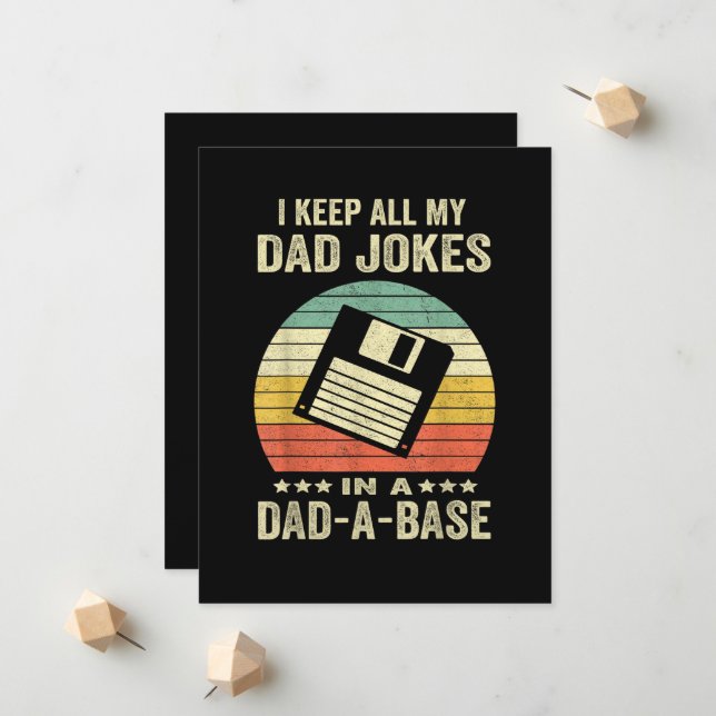 Anúncio Mens Funny dad Jokes in dad-a-Base (Frente/Verso In Situ)