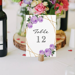 Anúncio Mesa Floral Puro da Geo Geo Glitter Dourada Elegan