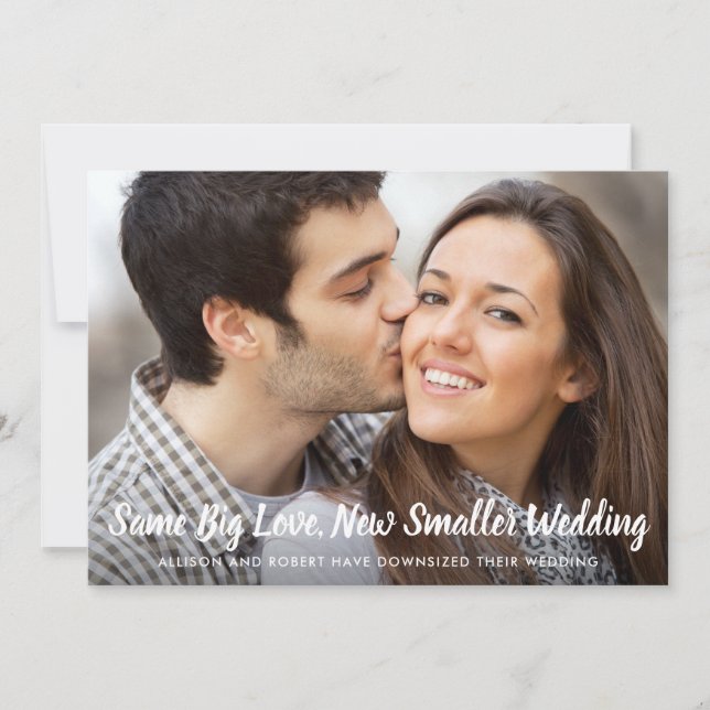 Anúncio Mesmo Amor Casamento Menor Foto Clássico Azul (Frente)