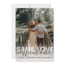 Mesmo Amor Data Diferente Tipografia de Casamento 