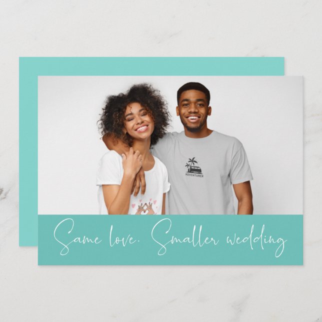 Anúncio Mesmo Amor Menor Nupsize Foto do Casamento Inferio (Frente/Verso)