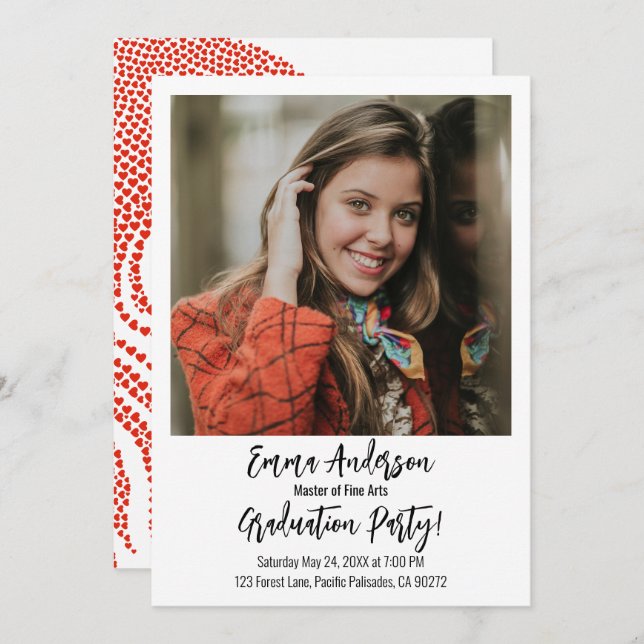 Anúncio Mestre de Festa de formatura de Belas Artes (Frente/Verso)