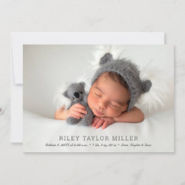 Anúncio Meu Querido Bebê Foto Nascido