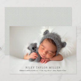 Anúncio Meu Querido Bebê Foto Nascido