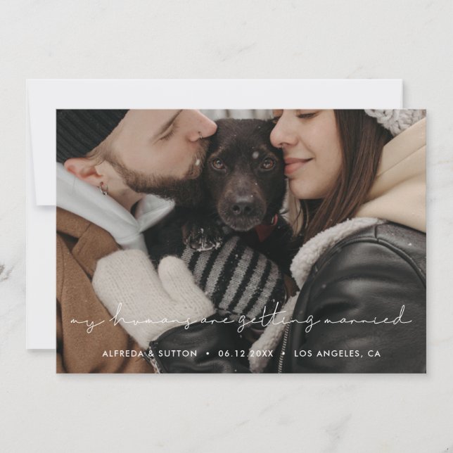 Anúncio Meus humanos vão se casar com Pet Photo (Frente)