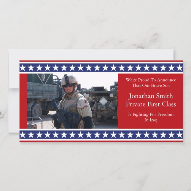 Anúncio Militar De Estrelas E Stripes (Frente)