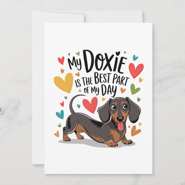 Anúncio Minha Doxie É A Melhor Parte Do Meu Dia (Frente)