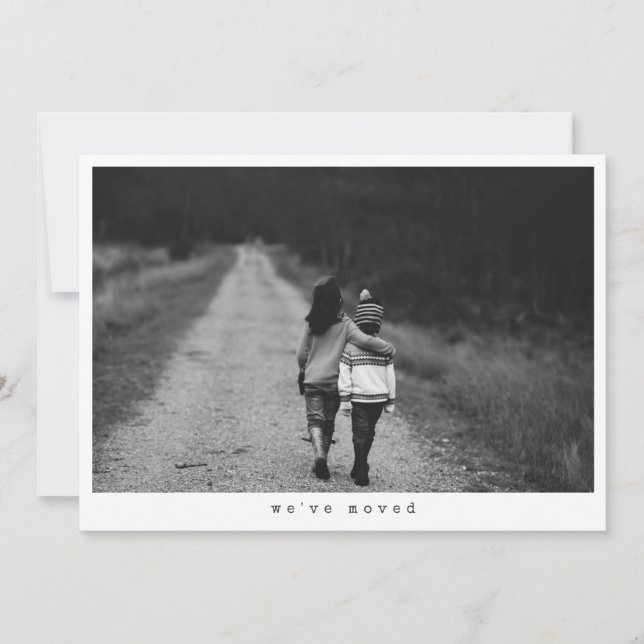 Anúncio Minimalist Photo We Moved New Home Address (Frente)