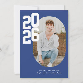 Anúncio Minimalista Azul 2025 Foto Graduação 