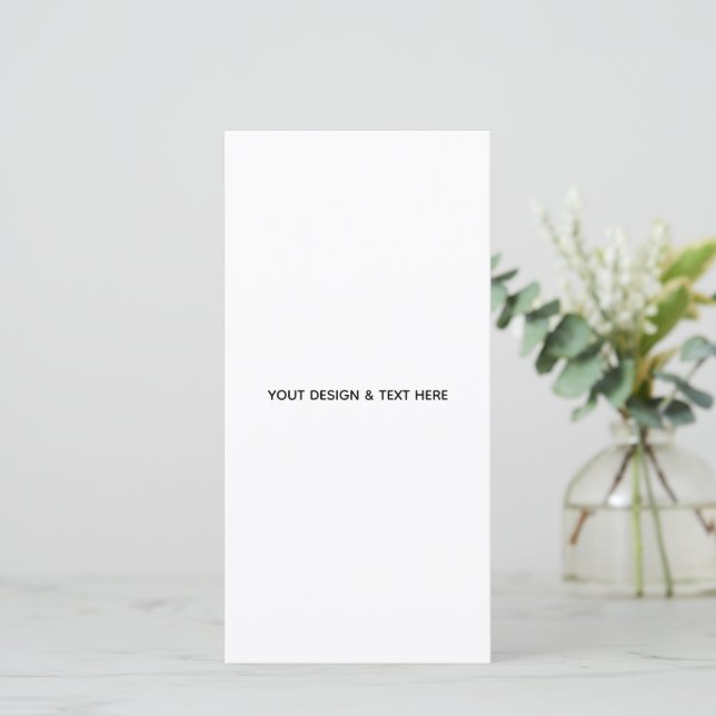 Anúncio Minimalista Branco Elegante para Qualquer Ocasiao (Em pé/Frente)