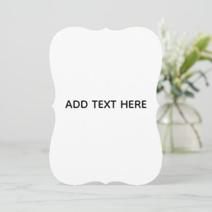 Anúncio Minimalista Branco Elegante para Qualquer Ocasião