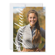 Minimalista Script Elegante Foto Graduação