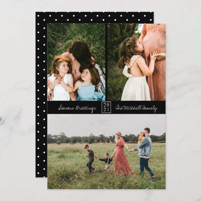 Anúncio Mínimo 3 Foto Preta (Frente/Verso)