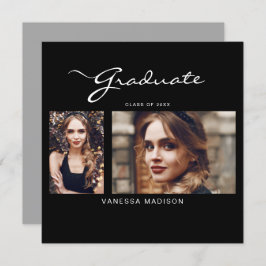 Anúncio Mínimo de Script Moderno Elegante | 2 Graduação de