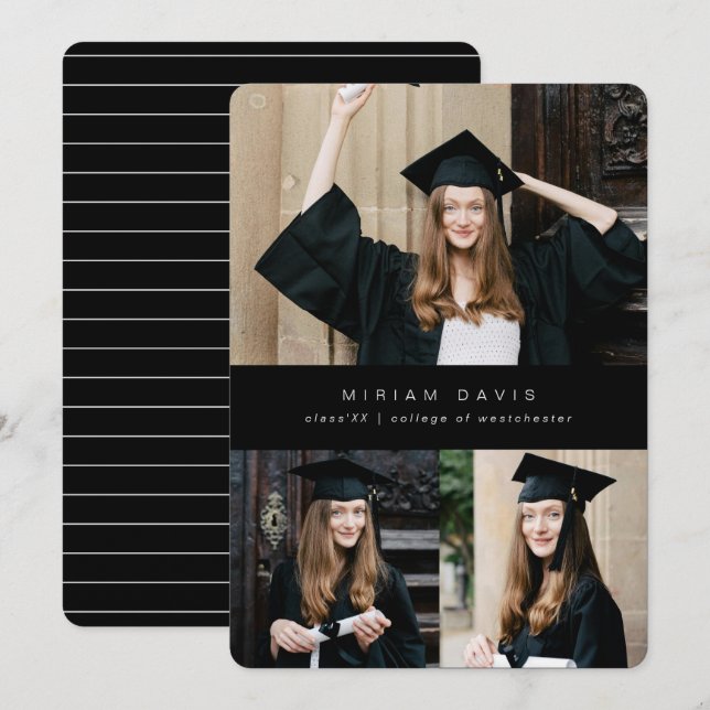 Anúncio Mínimo moderno de fotos múltiplas (Frente/Verso)