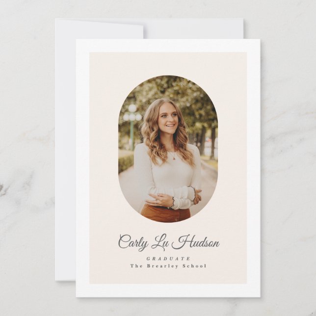 Anúncio Modern Arch High School Photo Graduate (Frente)