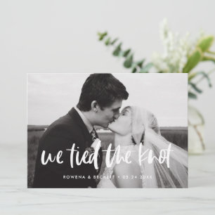 Anúncio Modern elegant We tied the knot wedding