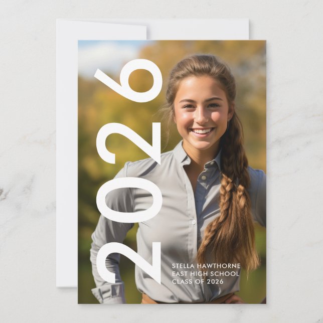 Anúncio Modern Minimal Graduation (Frente)
