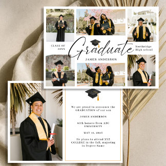 Anúncio Modern Trendy 7 Photo Graduation Collage