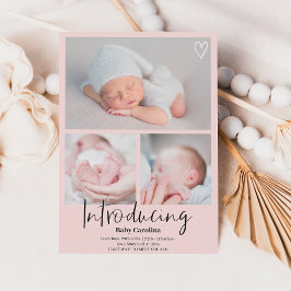 Anúncio Moderno apresentando fotos cor-de-rosa preto 3 fot