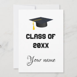 anúncio moderno da graduação minimalista