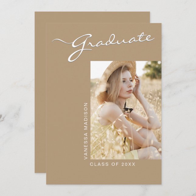 Anúncio Moderno Elegante Simples | 1 Fotografia Formando K (Frente/Verso)