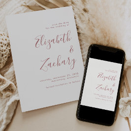 Anúncio Moderno Minimalista Rosa Poeirento Script Salve a
