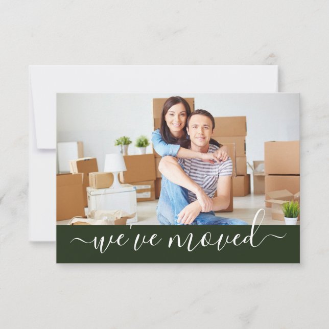 Anúncio Moderno Mudamos de Foto de Endereço (Frente)