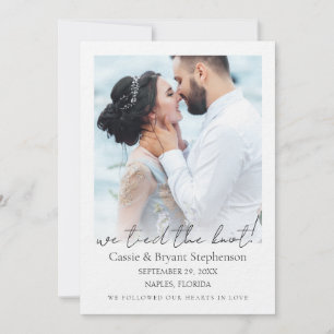 Anúncio Moderno Nós Ligamos o Casamento de Elopemento de K