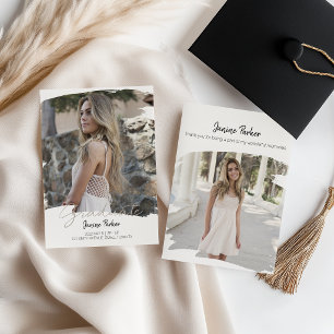 Anúncio Moldura Boho Moderna Adicione Sua Foto Graduação