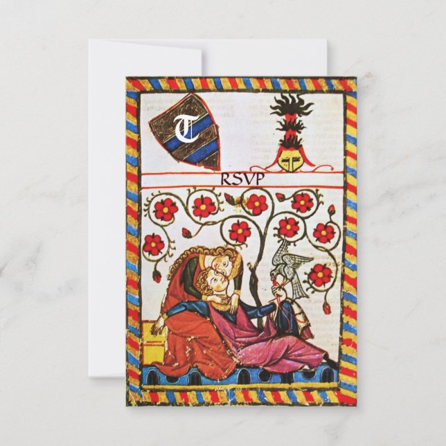 Anúncio MONOGRAMA DE AMOR ETERNO rsvp (Frente)