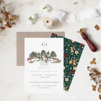 Monograma | Watercolor Equestrian Weds RSVP