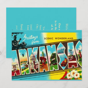 Anúncio Motivo de Saudação Colorida do Arkansas