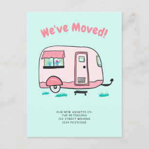 Anúncio móvel da ilustração do Mint Camper van