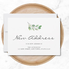 Anúncio Móvel de Novo Endereço Minimalista