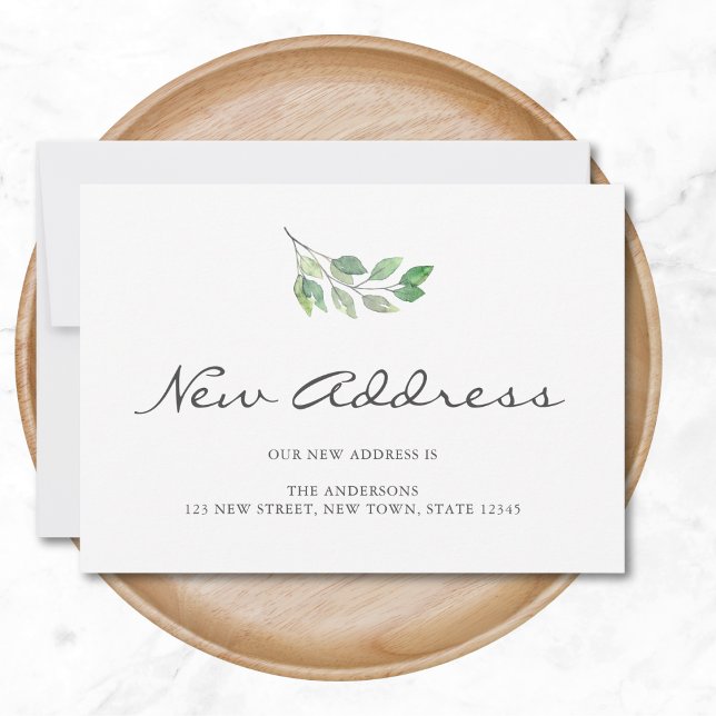 Anúncio Móvel de Novo Endereço Minimalista (Criador carregado)