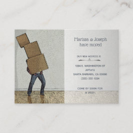 Anúncio móvel engraçado personalizado que movemos