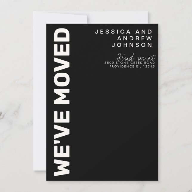 Anúncio Móvel Minimalista Preto Moderno (Frente)