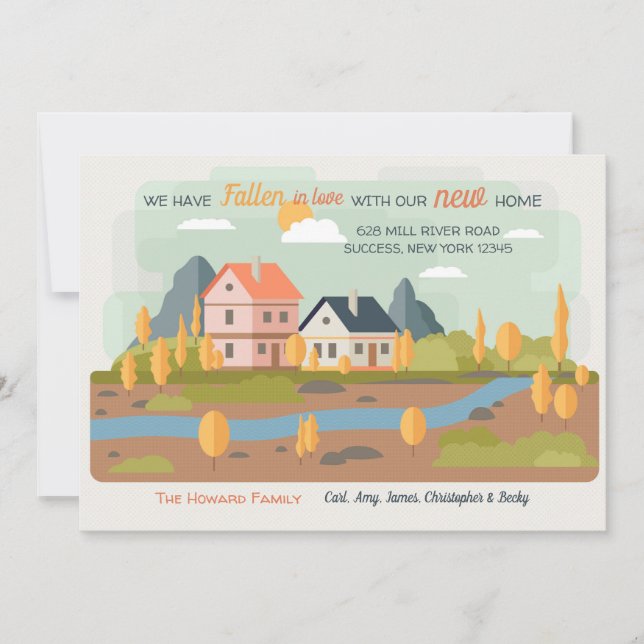 Anúncio movente da paisagem do outono (Frente)