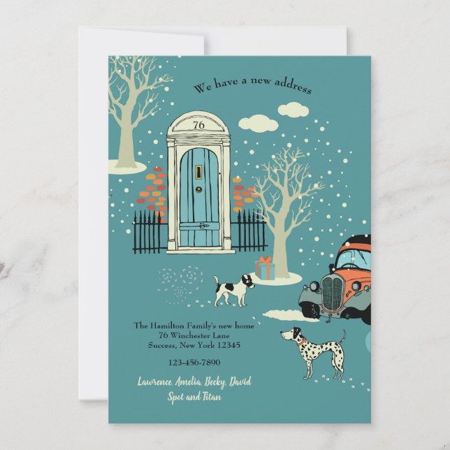 Anúncio movente da porta da rua do inverno (Frente)