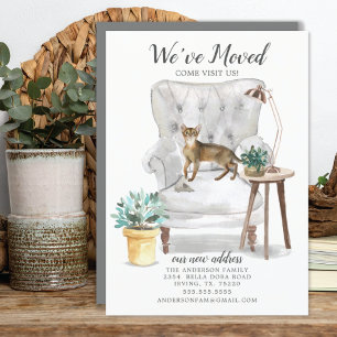 Anúncio movente do gato Abyssinian