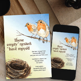 Anúncio Movimentação de Aquarela de Ninho Vazio