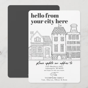 Anúncio Movimentação de Cidade de Destino Moderno