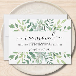 Anúncio Movimentação de Folhagem de Aquarela