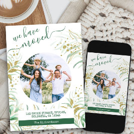 Anúncio Movimentámos A Dourada Folhagem Verde Elegante