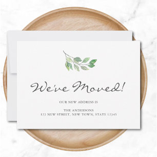 Anúncio Movimentamos Folhas de Aquarela Movendo-se