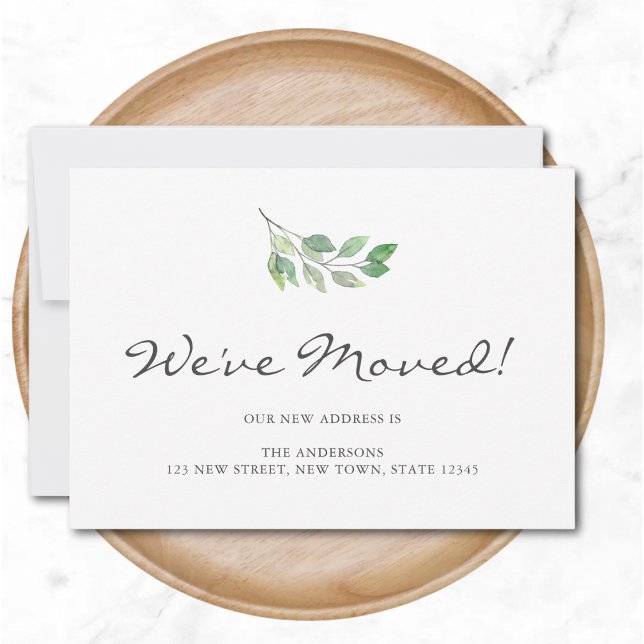 Anúncio Movimentamos Folhas de Aquarela Movendo-se (Criador carregado)