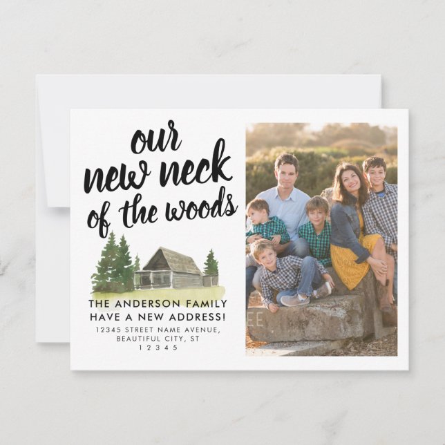 Anúncio Movimentamos Novo Pescoço da Floresta Foto (Frente)