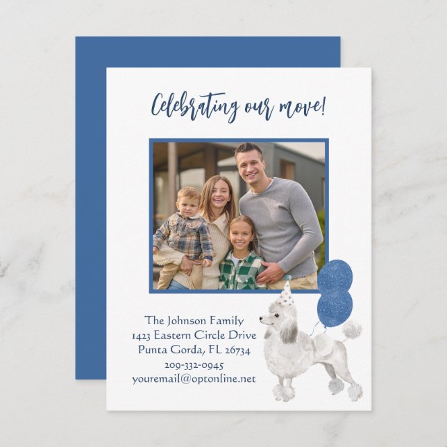 Anúncio Movimentamos o orçamento de fotos da família Poodl (Frente/Verso)